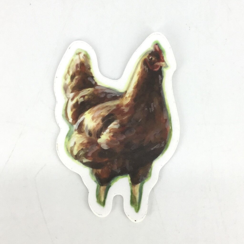 Golden Hour Hen - Vinyl Chicken Sticker