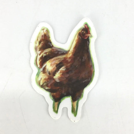 Golden Hour Hen - Vinyl Chicken Sticker