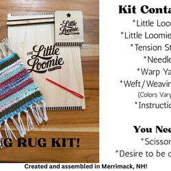 Fiber Notions - Little Mug Rug Kit - Little Loomie Loom - view 2