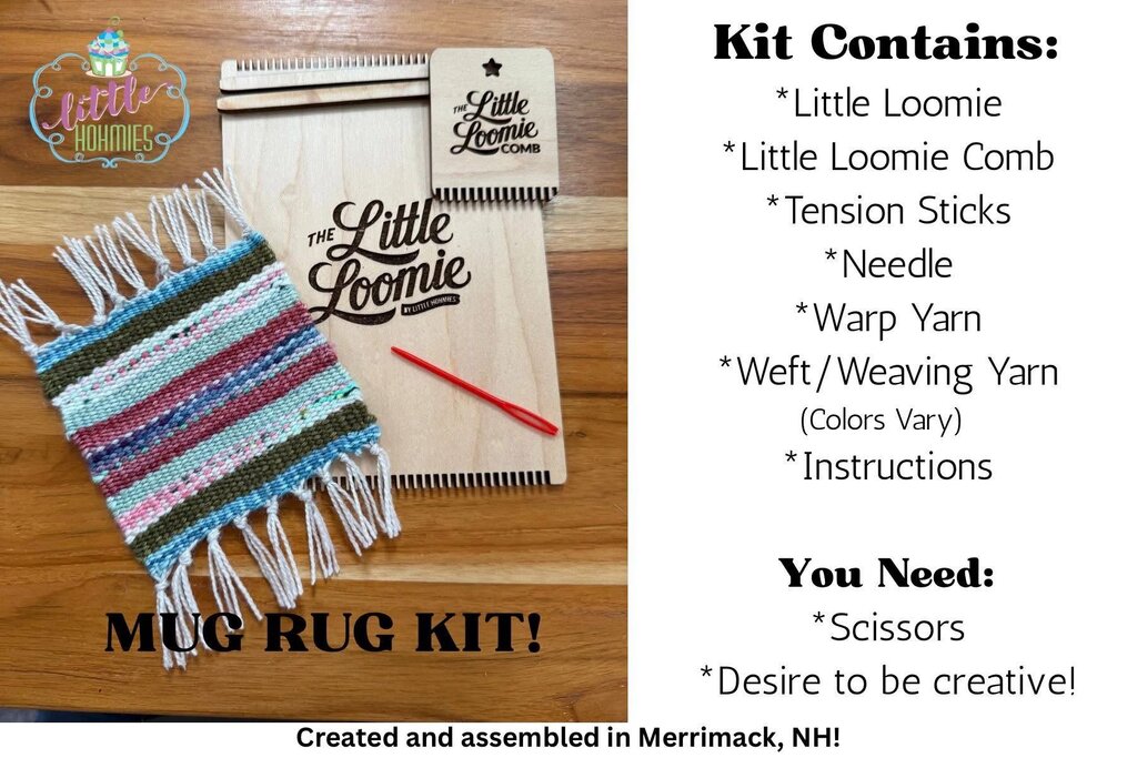 Fiber Notions - Little Mug Rug Kit - Little Loomie Loom