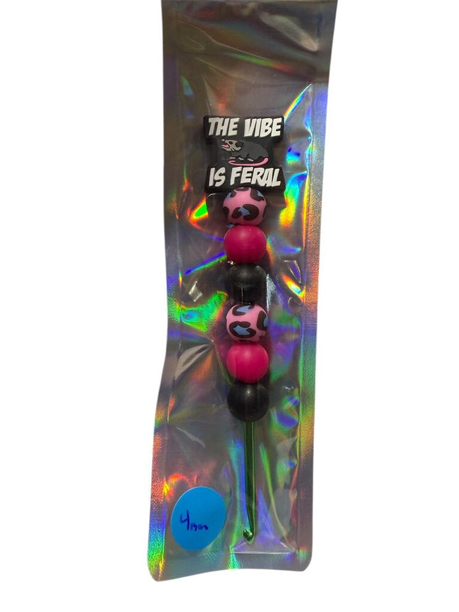 Ergonomic crochet hook 4mm this vibe is feral