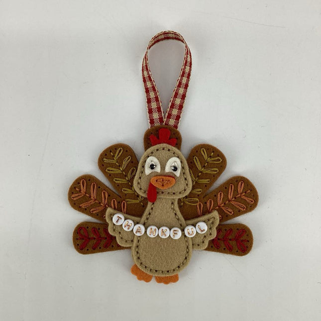 Thankful turkey ornament