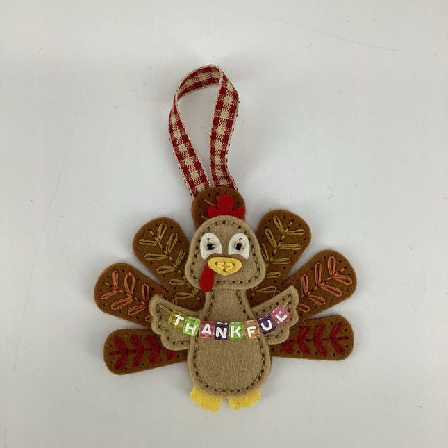 Thankful turkey ornament