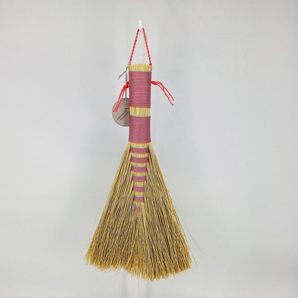 Hawk Tail Whisk Broom, pink with pale blue, LH34