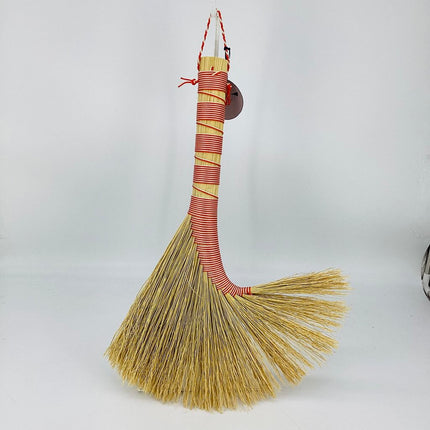 Turkey Wing Whisk Broom, red and white, LT132