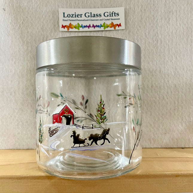 Barn with horse storage jar