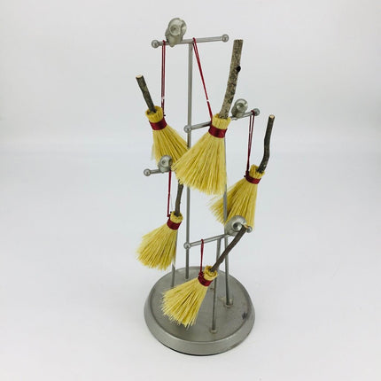 Broom Ornament, red