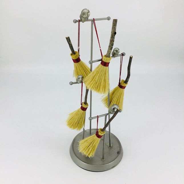 Broom Ornament, red