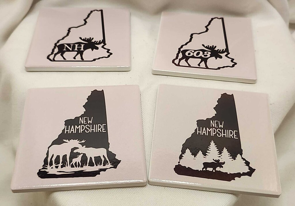4 pack coaster set- NH Moose variety