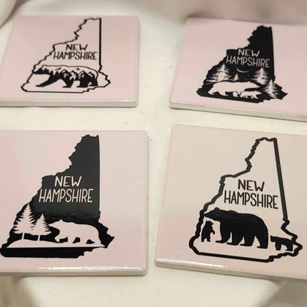 4 pack coaster set- NH bear variety
