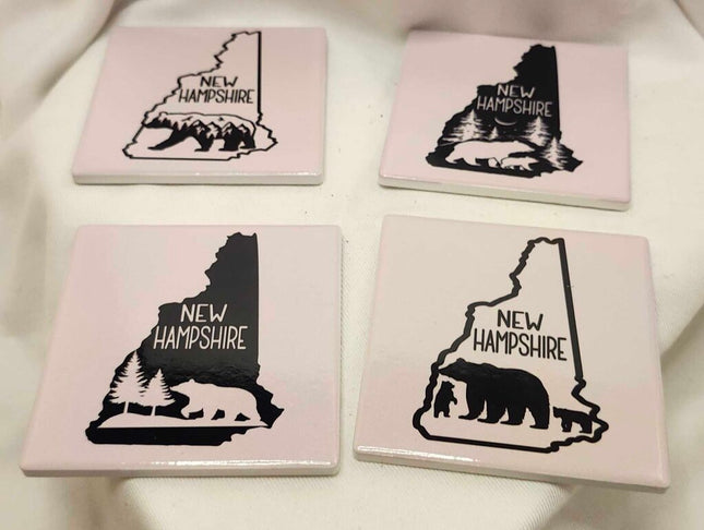 4 pack coaster set- NH bear variety