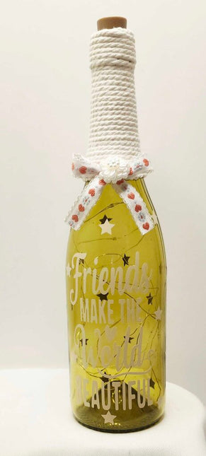 Bottle- Friends make the world beautiful