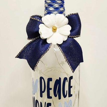 Bottle- Peace Love Light