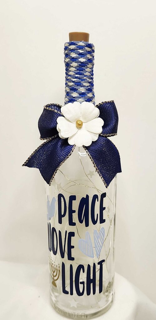 Bottle- Peace Love Light