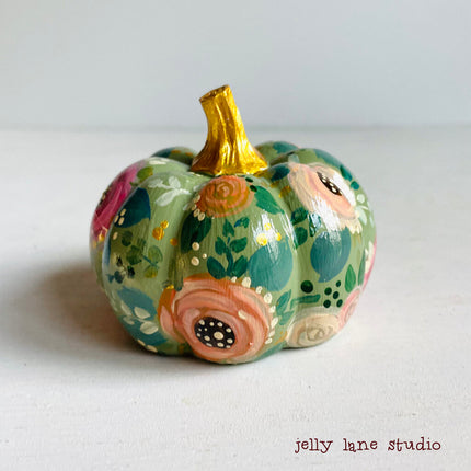 THANKFUL FLORAL PIMPKIN