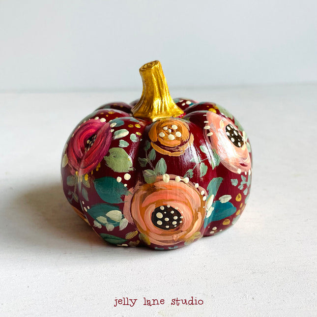 THANKFUL FLORAL PIMPKIN