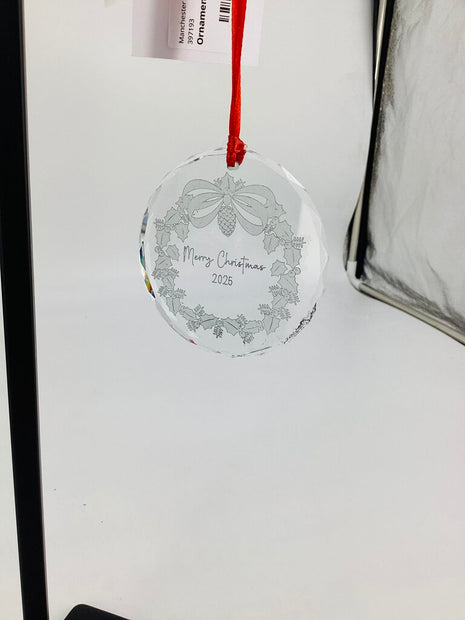 Ornament Glass Wreath