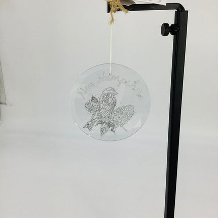 Ornament Glass NH Finch & Lilac