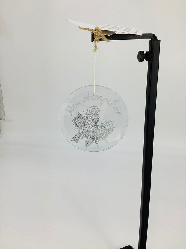 Ornament Glass NH Finch & Lilac