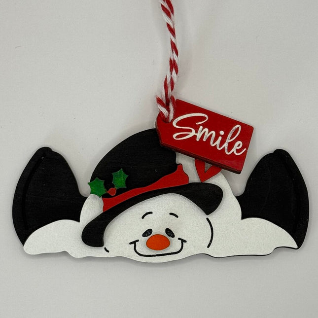 Smile Snowman Ornament