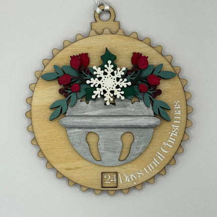 Christmas Bell Countdown To Christmas Ornament