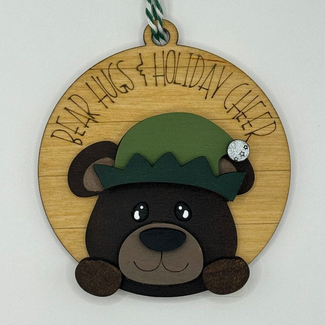 Elf Bear Ornament