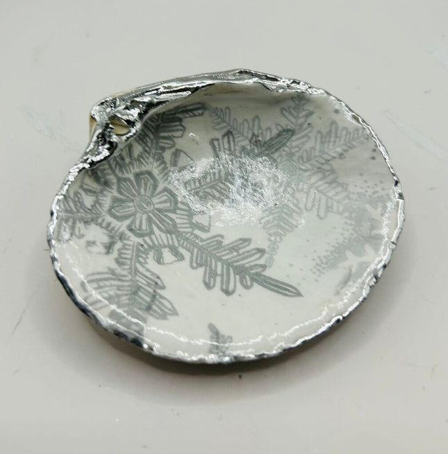 Silver Snowflake Quahog from Nahant Beach, MA