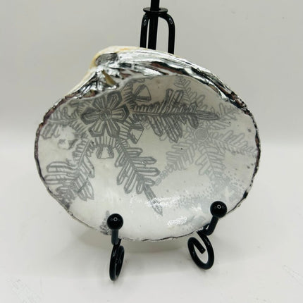 Silver Snowflake Quahog from Nahant Beach, MA