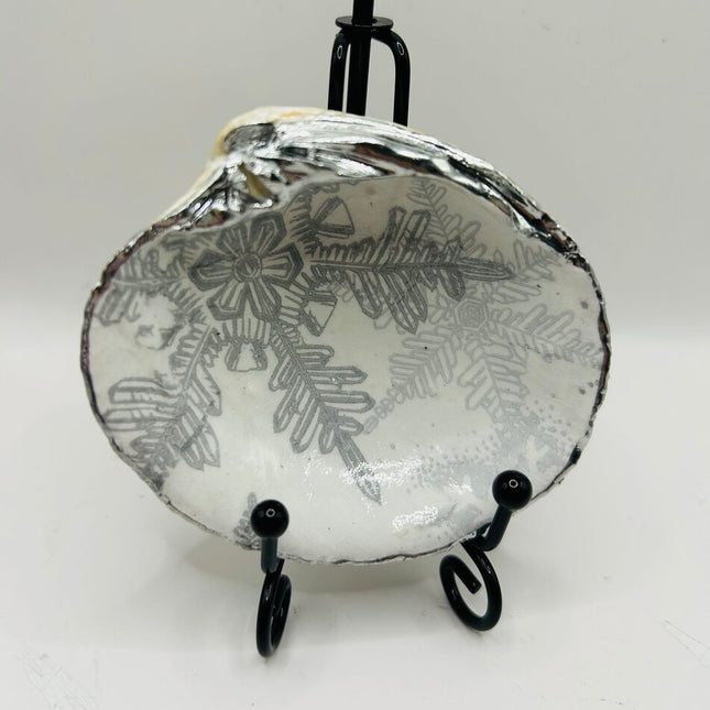 Silver Snowflake Quahog from Nahant Beach, MA