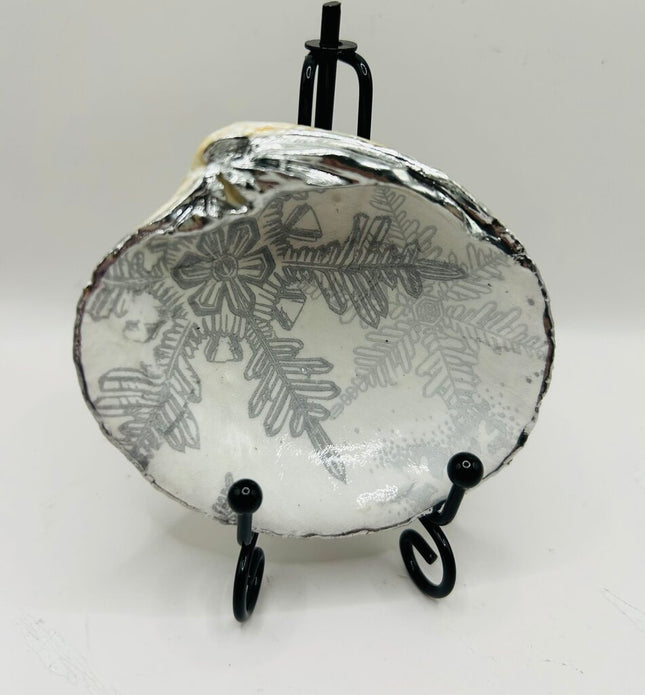 Silver Snowflake Quahog from Nahant Beach, MA