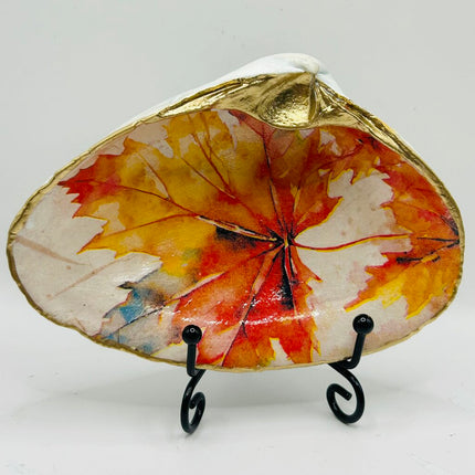 Autumn Leaf XL Clam from Newport, RI)