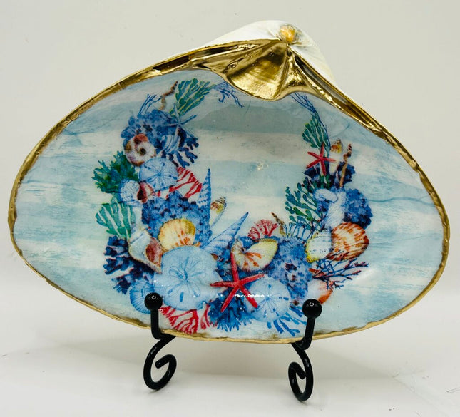 Seashell Wreath XXL Clam (Old Orchard Beach, ME)