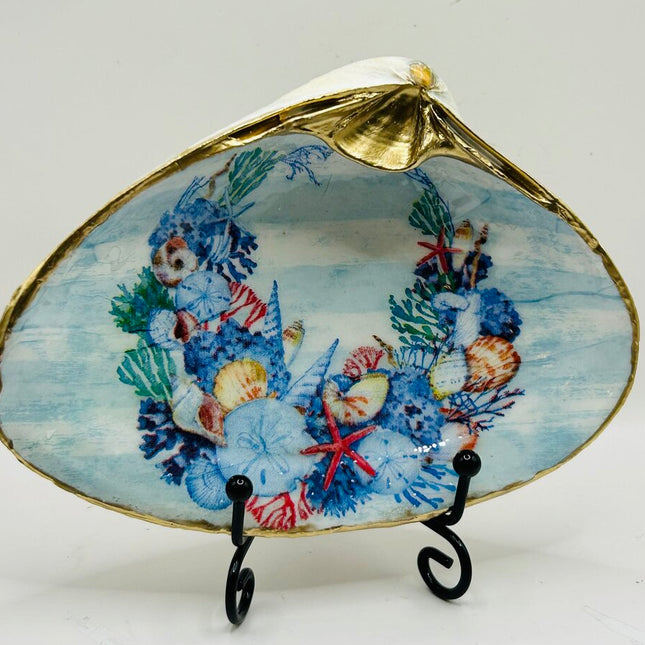 Seashell Wreath XXL Clam (Old Orchard Beach, ME)