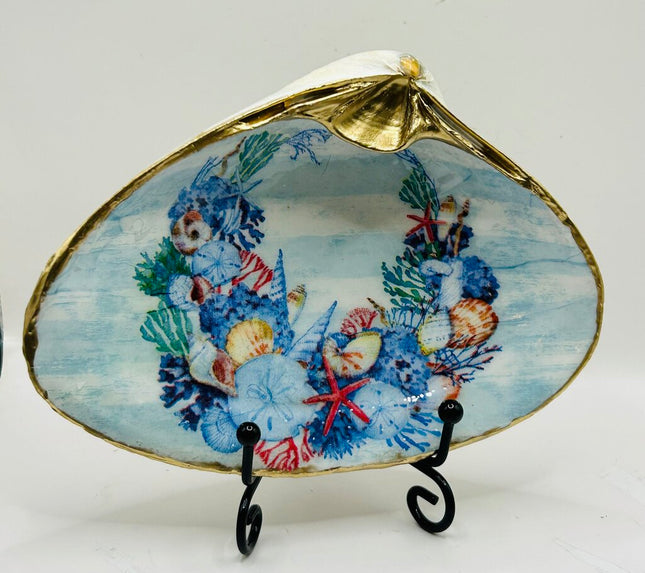 Seashell Wreath XXL Clam (Old Orchard Beach, ME)