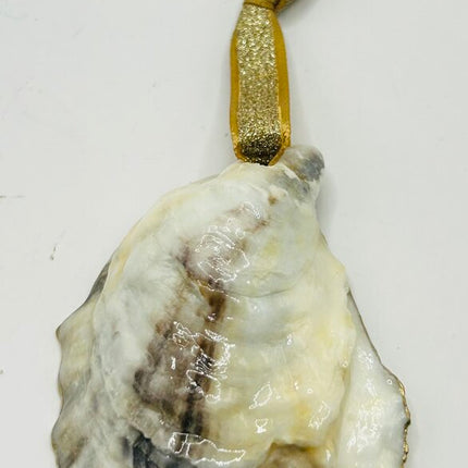 Natural Oyster Ornament with Pearl (Kittery, ME)