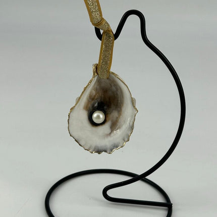 Natural Oyster Ornament with Pearl (Kittery, ME)