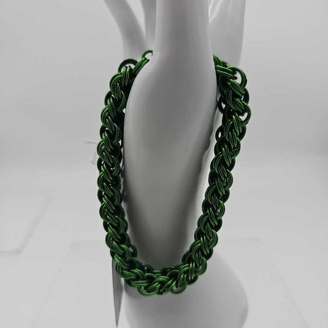 Green Anodized Aluminum KVB Bracelet 8 inches
