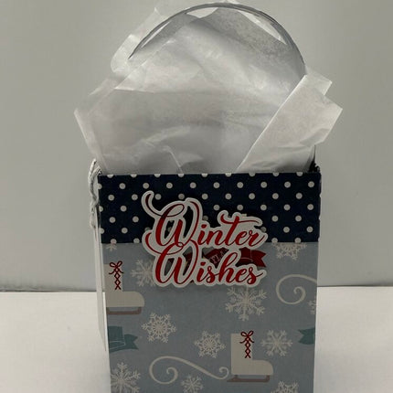 Mini Gift Bags - Winter Wishes Ice Skates