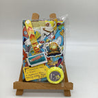 sneaker paper with yellow decor