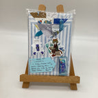 lite blue stripes with blue decor