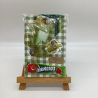 Olive green checkered paper