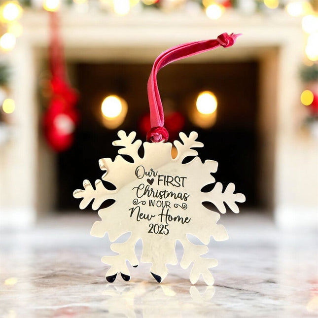 First Christmas in new home Snowflake ornament