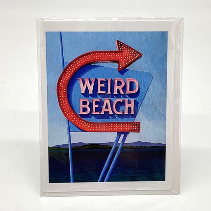 Weird Beach - Weirs Beach Laconia NH Greeting Card