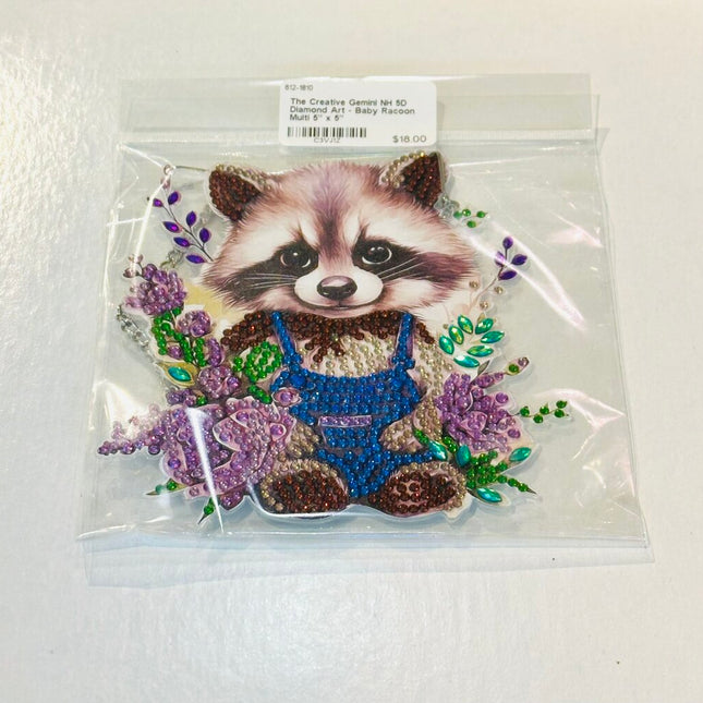 5D Diamond Art - Baby Racoon