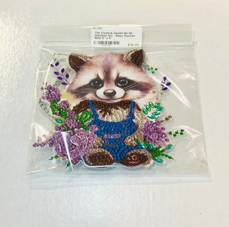 5D Diamond Art - Baby Racoon