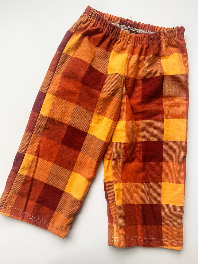 6M Orange Flannel Pant
