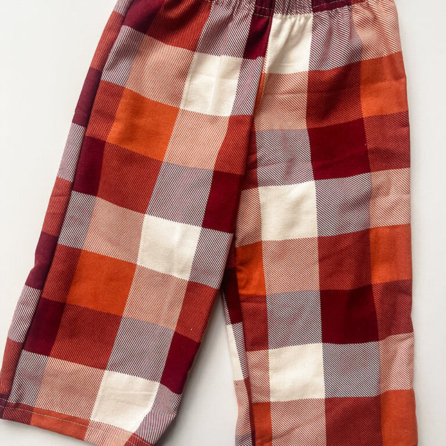 18M Red/Orange Flannel Pant