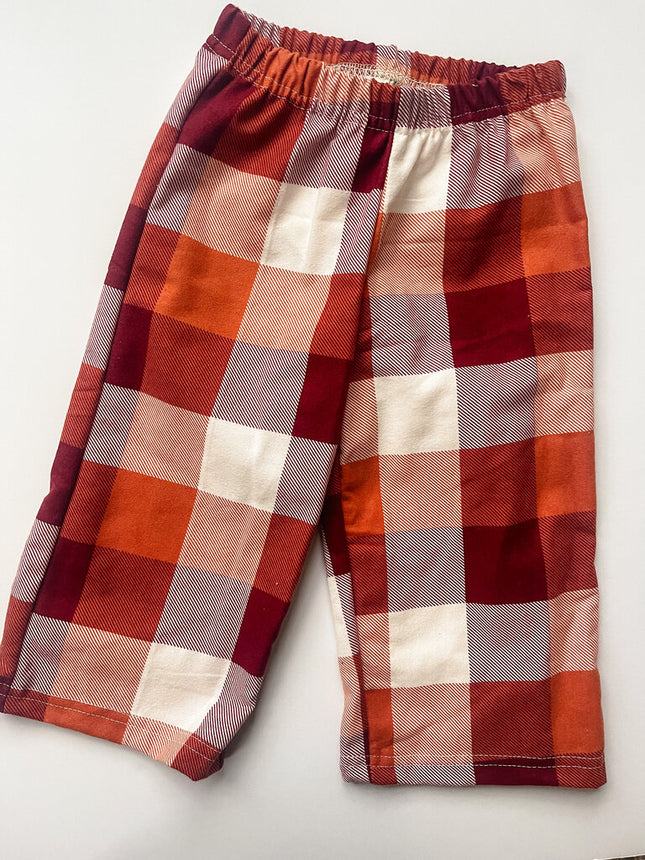 18M Red/Orange Flannel Pant