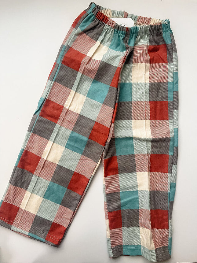 10 Teal Flannel Pant