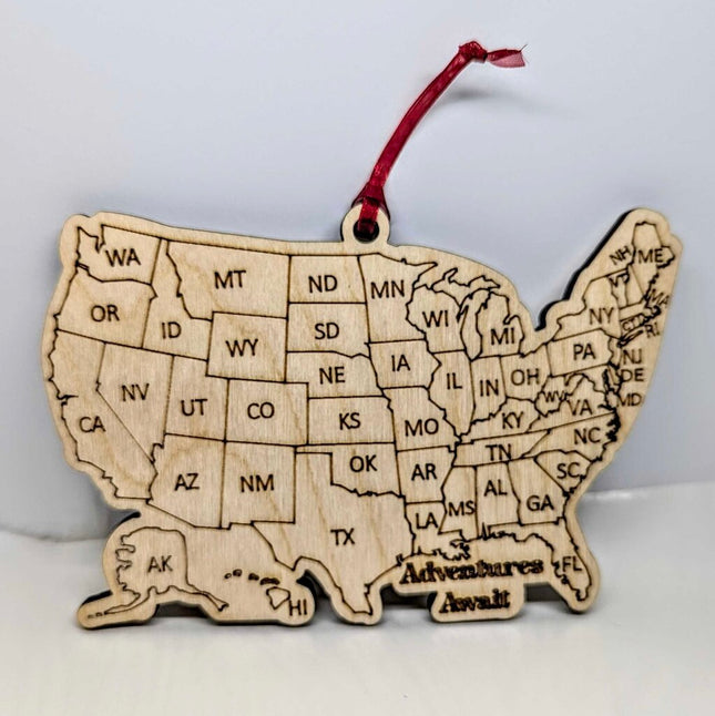 Ornament - USA Travelling Tracker Paint as you go